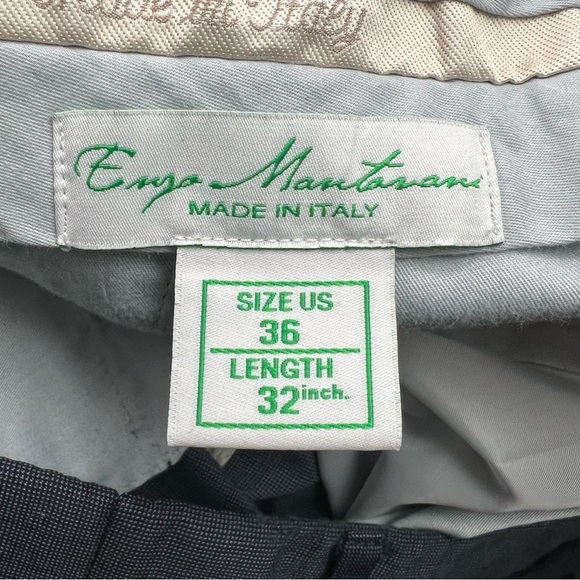 Enzo Mantovani Made In Italy Wool Dress Pants Men's 36x32 Reda Super 110's - Picture 4 of 4